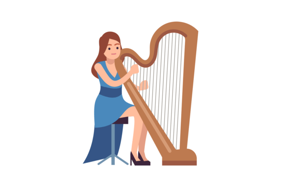 Download Harpist Woman Performance. Classic Femal - Performance Collection