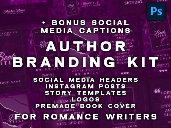 Download Romance Book Social Media Templates Kit - Romance Collection